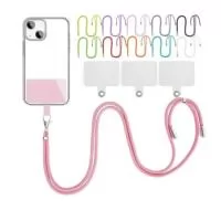 Cordão para Smartphone, o acessório que você não sabia que precisava. Com um design moderno e prático, este cordão permite que você mantenha seu celular pendurado em volta do pescoço, deixando suas mãos livres para outras atividades.  Este cordão para celular é feito com materiais de alta qualidade, o que o torna resistente e durável, além de ser ajustável para se adequar a qualquer tamanho de pescoço.