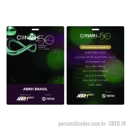 Credencial personalizado - Credencial seu Palestrante, Visitantes..  com nossas credenciais 