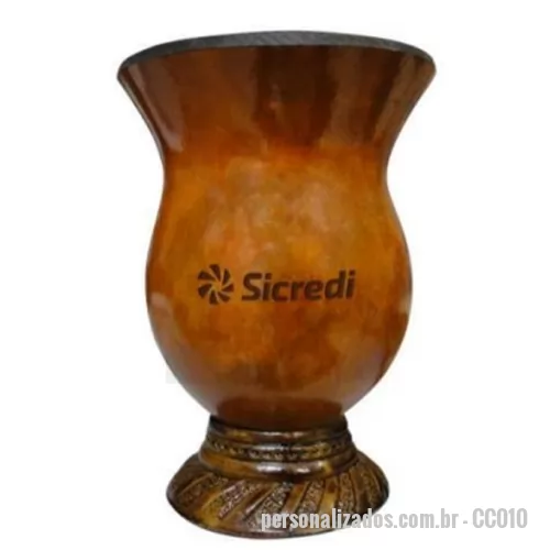 Cuia para chimarrão personalizada - Cuia Simples Feita em Porongo.