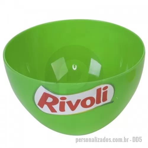 Cumbuca personalizada - Bowl - Cumbuca, Material: PS cristal, Tamanho:7,5cm x 13,5cm (Diâmetro)