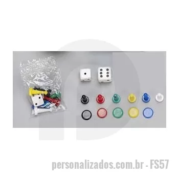 Dado personalizado - KIT DADOS + PINOS COLORIDOS