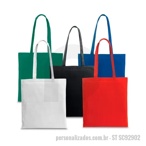 Ecobag personalizado - A ecobag de algodão personalizada é resistente, conta com ótimo acabamento e área nobre para personalizar a logomarca em silkscreen. Feita em algodão, a ecobag personalizada é o brinde ideal para divulgar sua marca em eventos e ações promocionais