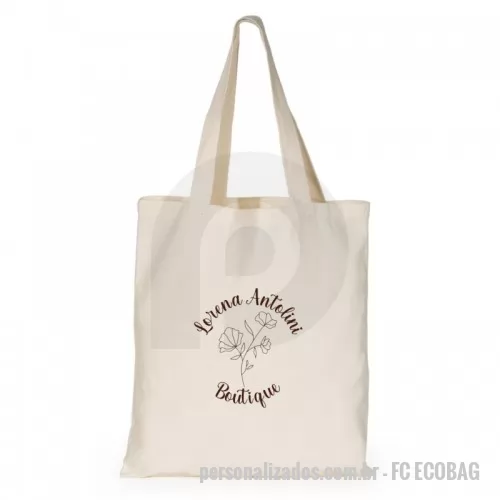 Ecobag personalizado - Ecobag em Algodão Cru 320g, Medidas 35cm x 35cm