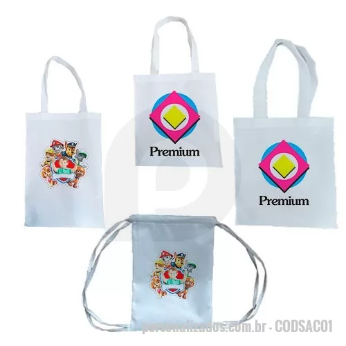 Ecobag personalizado - Sacolas algodão, pet ou TNT em vários tamanhos e materiais primas para sua escolha pequenas quantidades com entrega até em 24 hs
