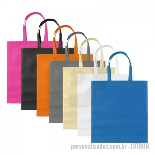 Ecobag personalizado - Sacola de tnt com costura termo selada.