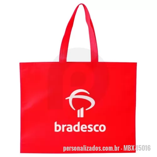 Ecobag personalizado - Sacola de TNT com costura termo selada.