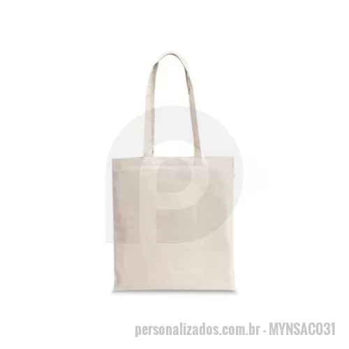 Ecobag personalizado - Sacola em Algodão 140g.m² com alças de 65 cm. Fabricação Própria.