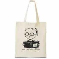 Ecobag em algodão cru, tamanho 30 x 35 cm e gravação em silk