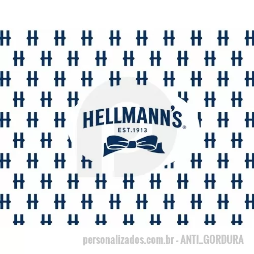 Embalagem de papel personalizado - Papel barreira de gordura personalizado com a identidade visual da sua marca, ideal para embalar e servir alimentos com praticidade e higiene. Preserva a apresentação dos alimentos e evita a transferência de óleo para as mãos ou embalagens externas.