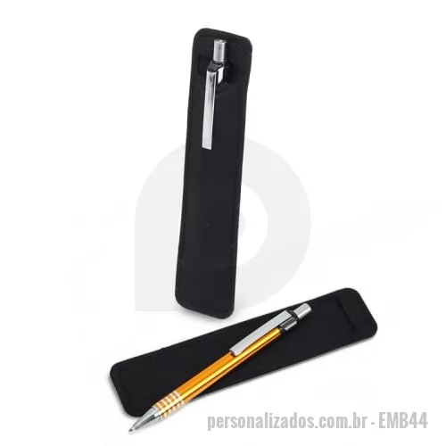 Embalagem inflável personalizado - Embalagem Estojo Veludo para Caneta Personalizada