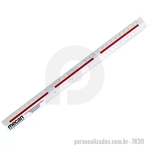 Escalímetro personalizado - Escalímetro Triangular de 30 cm