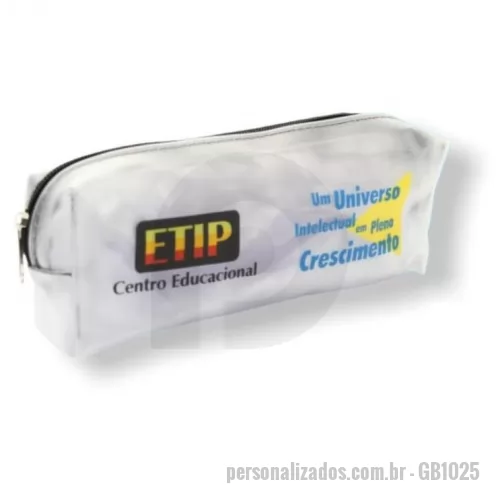 Estojo personalizado - Estojo escolar confeccionado em PVC Alklear.  conforme a sua necessidade.