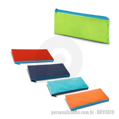 Estojo porta lápis personalizado - Estojo para lápis em non-woven (100 g/m²). 