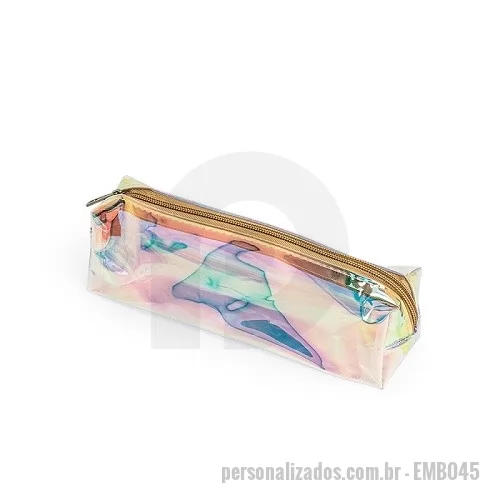 Estojo porta lápis personalizado - Estojo Plástico