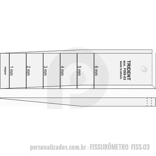 Fissurômetros personalizado - Fissurômetro  FISS-03