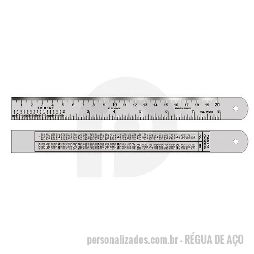 Fissurômetros personalizado - RÉGUA DE AÇO