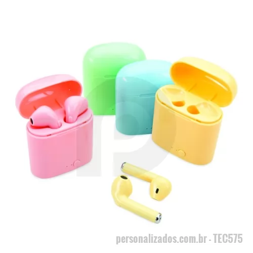 Fone de Ouvido Bluetooth personalizado - Fone de Ouvido Bluetooth Personalizado