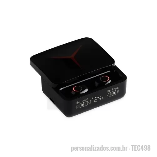 Fone de Ouvido Bluetooth personalizado - Fone de Ouvido Bluetooth com Case Carregador