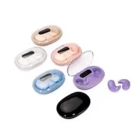 Descrição: Fones de ouvido intra-auriculares sem fio, com estrutura leve e compacta em plástico e conexão via Bluetooth 5.3, garantindo estabilidade durante o uso. Possui estojo de carregamento com display de LED para visualizar o nível de carga. Acompanha cabo USB-C.  Largura :  4,2 cm  Espessura :  2,3 cm  Comprimento :  6,5 cm  Medidas aproximadas para gravação (CxL):  1,5 cm x 3 cm