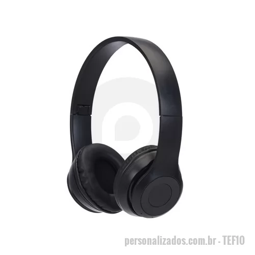 Fone de ouvido personalizado - Fone de ouvido bluetooth com rádio FM