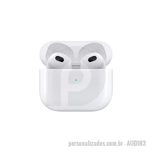 Fone de ouvido personalizado - Fone de ouvido é sempre uma excelente opção de brinde para uma ação promocional ou evento corporativo. Esse modelo oferece um alto grau de liberdade e é ideal para quem deseja se desvincular totalmente dos fios, permitindo uma bateria de 5 horas de duração do fone e mais 15 horas do estojo. Conte com microfone embutido e controles de volume e reprodução, que facilitam o controle das suas músicas e chamadas telefônicas. Possui botões de controle touch que proporcionam facilidade e praticidade durante o uso. Você poderá ajustar o volume, pausar ou trocar de música e atender chamadas sem precisar tirar o smartphone do bolso.. Você pode personalizar conosco sua marca impressa em serigrafia ou impressão digital. O fone de ouvido customizado está disponível na cor branca, a partir de 10 unidades.