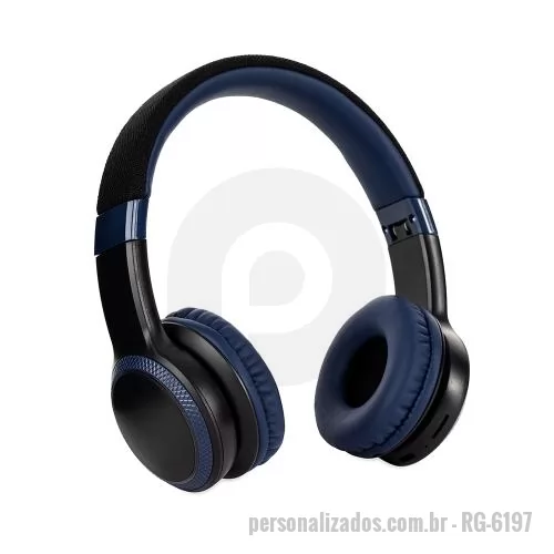 Fone de ouvido personalizado - Fone de ouvido com estrutura em plástico e metal, hastes ajustáveis, revestimento em tecido sintético e espuma, iluminação RGB em LED. Bluetooth 5.0, rádio FM, entrada microSD, P2 e USB-C.