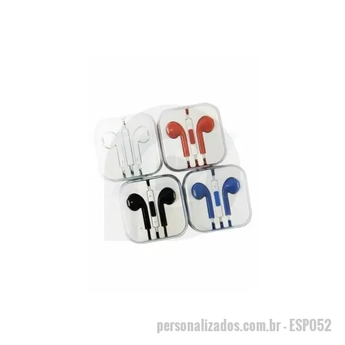 Fone de ouvido personalizado - com microfone