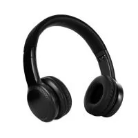 Fone de ouvido com estrutura em plástico e metal, além de hastes ajustáveis, revestimento em tecido sintético e espuma e iluminação RGB em LED. Possui conexão Bluetooth 5.0 e rádio FM, botões para controle e entradas para cartão microSD (TF), auxiliar P2 e USB-C para carregamento. Acompanha cabo USB-C.  Altura: 18,2 cm Largura: 16,8 cm Medidas aproximadas para gravação(CxL): 4 cm x 4 cm