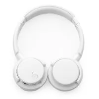Fone sem fio, Bluetooth 4.1, rádio FM, entrada TF (microSD), microfone integrado. Arco ajustável, entrada Micro-USB.