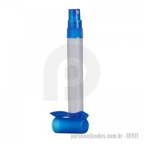Frasco personalizado - Spray higienizador 10ml plástico formato bastão com acabamento fosco, contém tampa de clipe e tampa spray colorido. Pode ser utilizado como higienizador ou porta perfume.