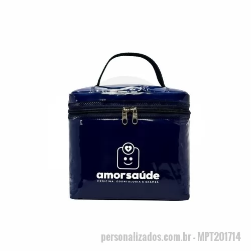 Frasqueira térmica em PVC personalizada - FRASQUEIRA TÉRMICA COM ALÇA DE MÃO 4,7 LITROS - MEDIDA 20X17X14CM - MATERIAL PVC - SOLDA REFORÇADA - LOGO DE SUA PREFERÊNCIA 