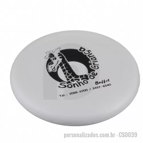 Freesbee personalizado - Plastico 23 cm 