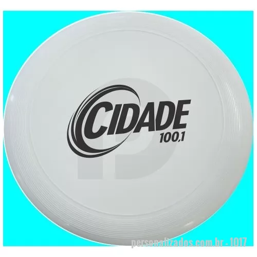 Frisbee personalizado - Frisbee com 23 cm de diâmetro, com área para aplicação da logomarca