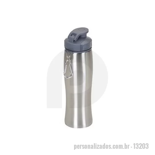 Garrafa de metal personalizada - Garrafa personalizada com sua logomarca à laser é o brinde personalizado do momento!