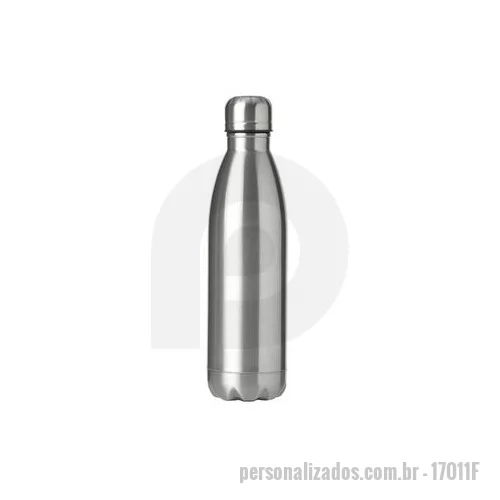 Garrafa de metal personalizada - Garrafa personalizada confeccionada em Inox pintado é um brinde personalizado que tem muita procura pela qualidade do presente e da personalização.