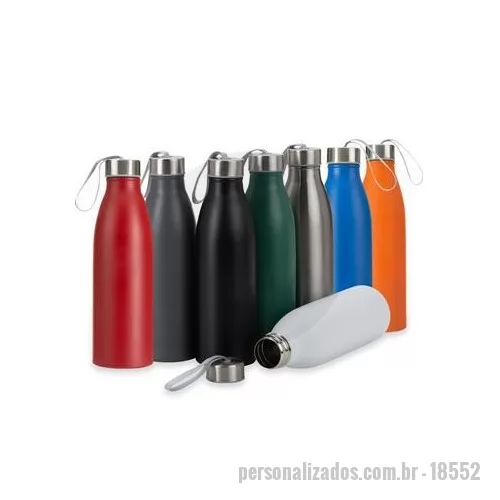 Garrafa de metal personalizada - Querendo uma garrafa personalizada premium para presentear colaboradores? Esse modelo é o brinde personalizado perfeito.