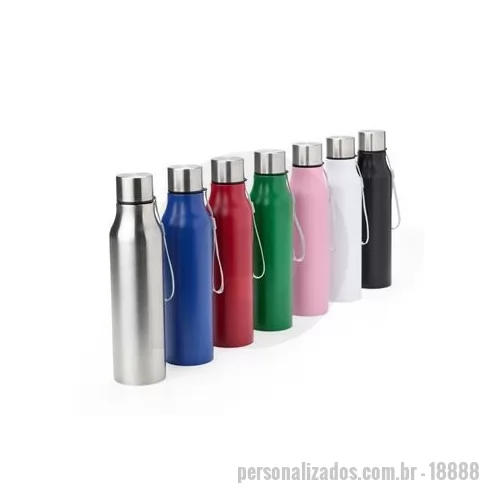 Garrafa de metal personalizada - A garrafa inox de 1 litro é a opção perfeita para quem precisa de praticidade e resistência no dia a dia. Feita em inox, é super durável e resistente. Sua tampa de alumínio, possui silicone de vedação interno, que diminui o risco de vazamentos, mante