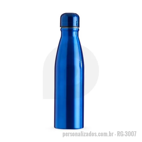 Garrafa de metal personalizada - Garrafa 630ml de alumínio com tampa rosqueável e pintura metalizada