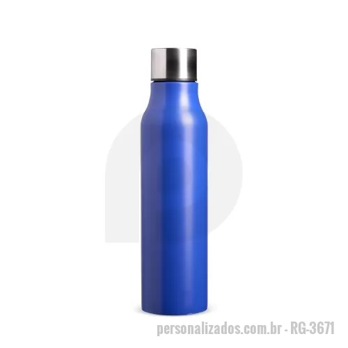 Garrafa de metal personalizada - A garrafa inox de 1 litro é a opção perfeita para quem precisa de praticidade e resistência no dia a dia. Feita em inox, é super durável e resistente. Sua tampa de alumínio, possui silicone de vedação interno, que diminui o risco de vazamentos, mante