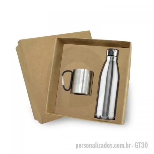 Garrafa personalizada - Conjunto com Garrafa e Caneca Personalizada