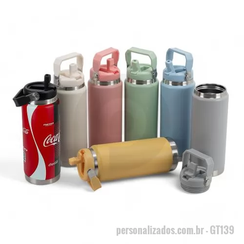Garrafa personalizada - Garrafa Térmica Personalizada Digital 360º