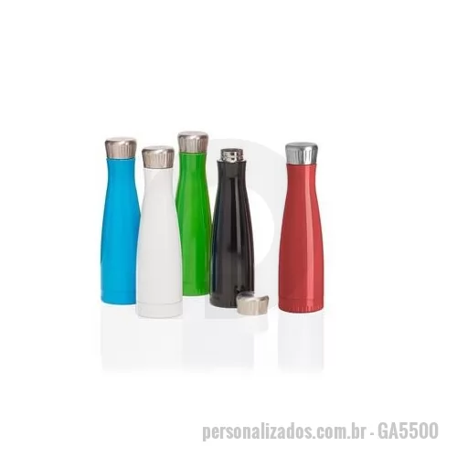 Garrafa personalizada - Garrafa personalizada com lindo acabamento pintado é o brinde personalizado que com sua logomarca vai fazer uma enorme publicidade.