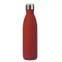 Garrafa 750ml em inox com tampa rosqueável e pintura fosca. Obs.: Não é um modelo térmico.  Altura: 27,5 cm Largura: 7,3 cm Medidas aproximadas para gravação: (CxL): 14 cm x 6 cm