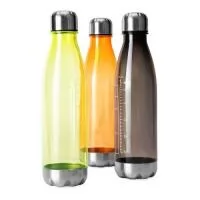 Descrição: Garrafa plástica translúcida com capacidade máxima de 750ml e marcação de volume até 700ml. Conta ainda com base e tampa rosqueável em alumínio.  Altura :  26,7 cm  Largura :  7,1 cm  Circunferência :  33,2cm  Medidas aproximadas para gravação (CxL):  14 cm x 6 cm