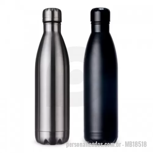 Garrafa térmica personalizada - Garrafa térmica com capacidade até 780ml, confeccionada em inox de alta qualidade. Possui tampa rosqueável com detalhe superior em relevo. Pode ser utilizada com líquidos quentes ou frios. Observação: não colocar no fogão ou micro-ondas. Esta garrafa é fantástica para personalizar  com a sua Marca!
