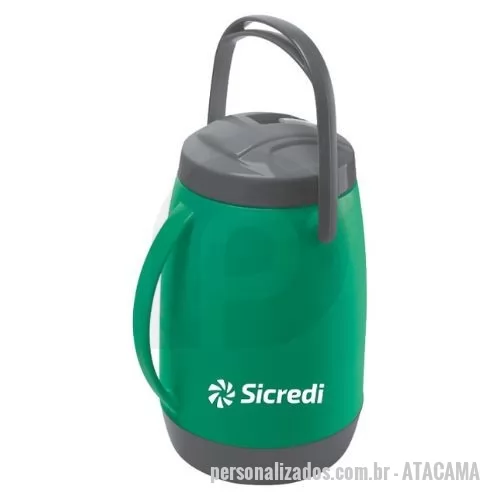 Garrafa térmica personalizada - Garrafa Tekthermo Atacama 2,5L. Feita em plástico resistente e bico na tampa.