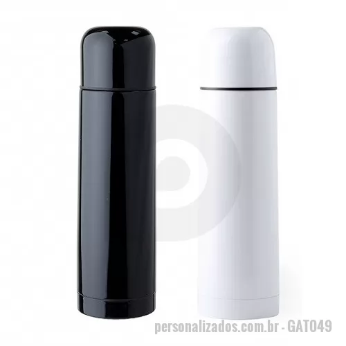 Garrafa térmica personalizada - Garrafa Squeeze Metal Térmico Com Tampa Copo