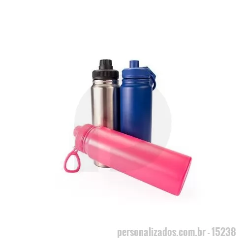 Garrafa térmica personalizada - Uma garrafa térmica com todas as qualidades para se tornar uma companhia inseparável no dia a dia! Com sua capacidade máxima de 750 ml, construção em inox de parede dupla e isolamento a vácuo, além do cesto infusor interno de 5cm do mesmo material, i