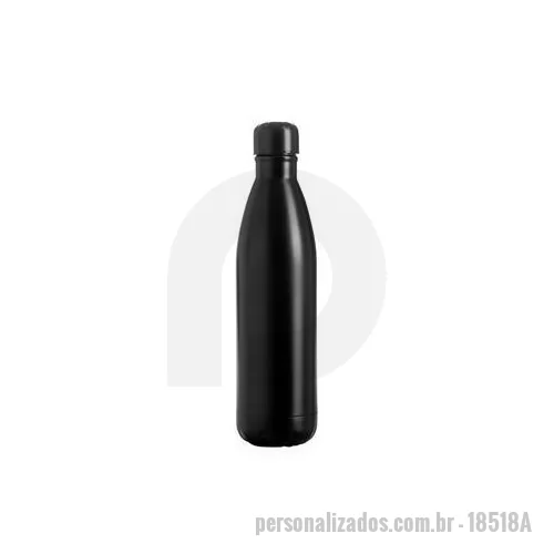 Garrafa térmica personalizada - Garrafa térmica em inox 304 com tampa rosqueável e capacidade máxima de 780 ml. Possui estrutura de parede dupla e vedação a vácuo, garantindo a temperatura de líquidos conservada por mais tempo. Altura : 31,5 cm Largura : 8 cm Circunferência : 25 cm