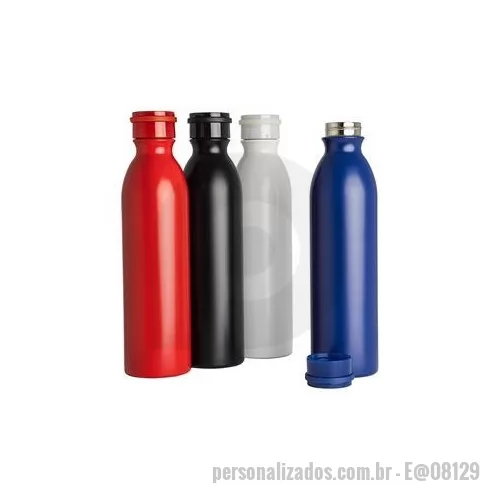 Garrafa térmica personalizada - Quem não sonha em ter bebidas sempre na temperatura ideal, por mais tempo? Para nós, isso já é uma realidade! A nossa garrafa térmica feita em inox 304, com 950 ml de capacidade, é especialista na hora de manter a temperatura das bebidas por mais tem